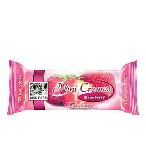 Bisk Farm Biscuits Mini Strawberry Cream