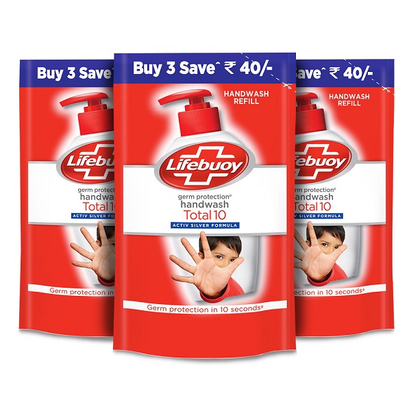 Lifebuoy Hand Wash Germ Protection -Total 10