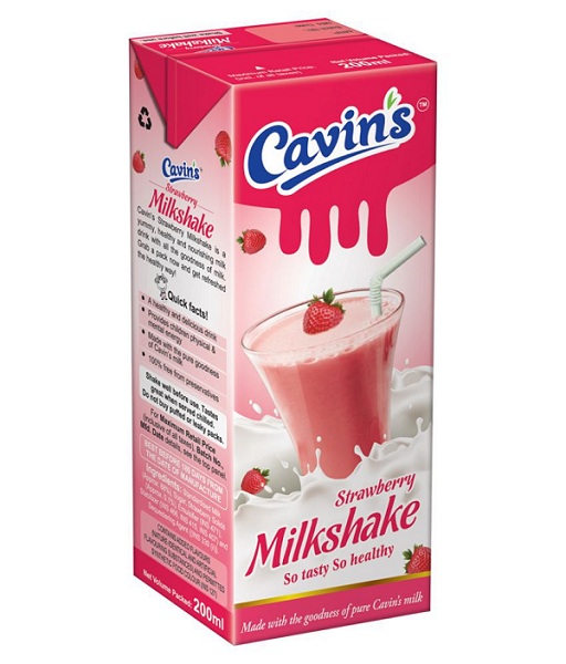 Cavins Milkshake -Strabwerry